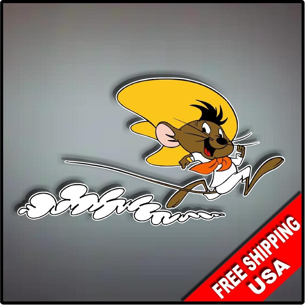 Speedy Gonzalez Vinyl Decal Sticker 7" x 4" Cartoon Nostalgic Looney Tunes