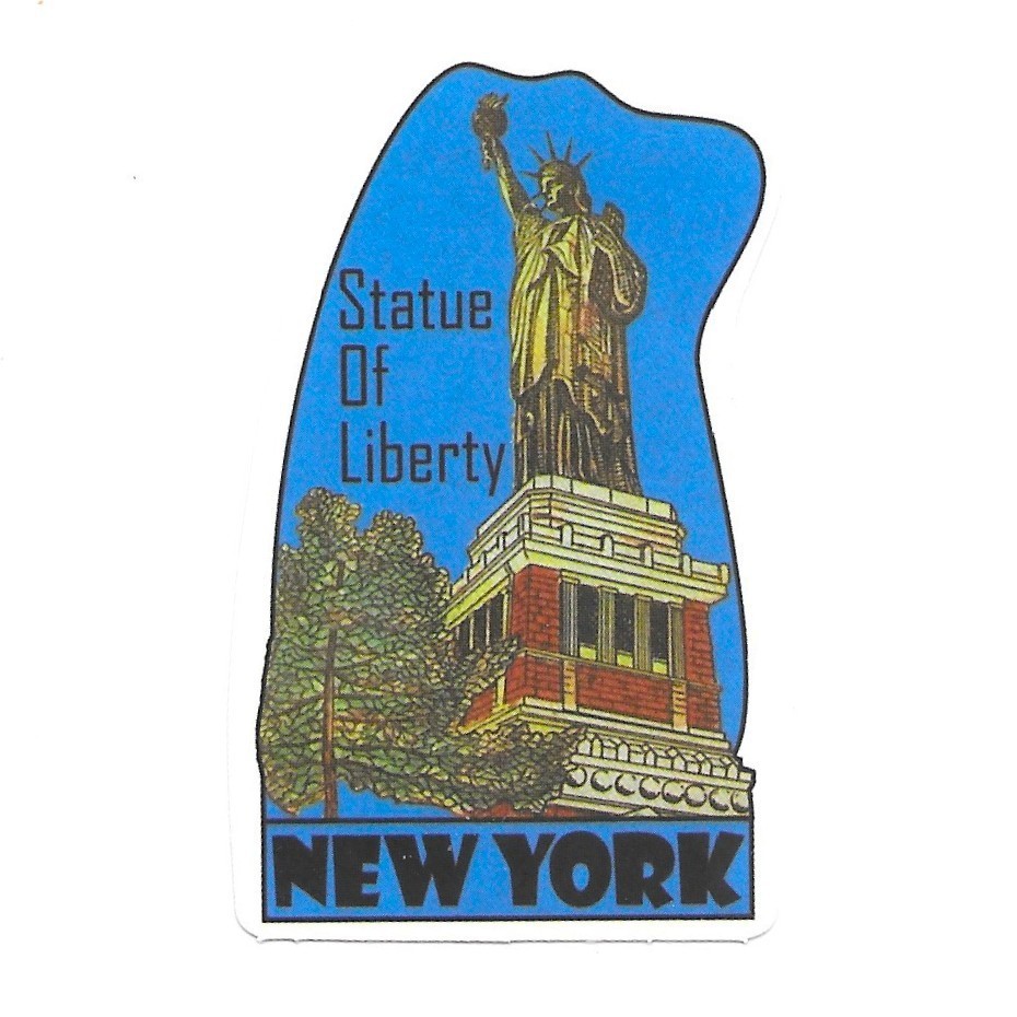 Statue of Liberty New York Sticker Die Cut Vinyl Scrapbooking Travel Journal