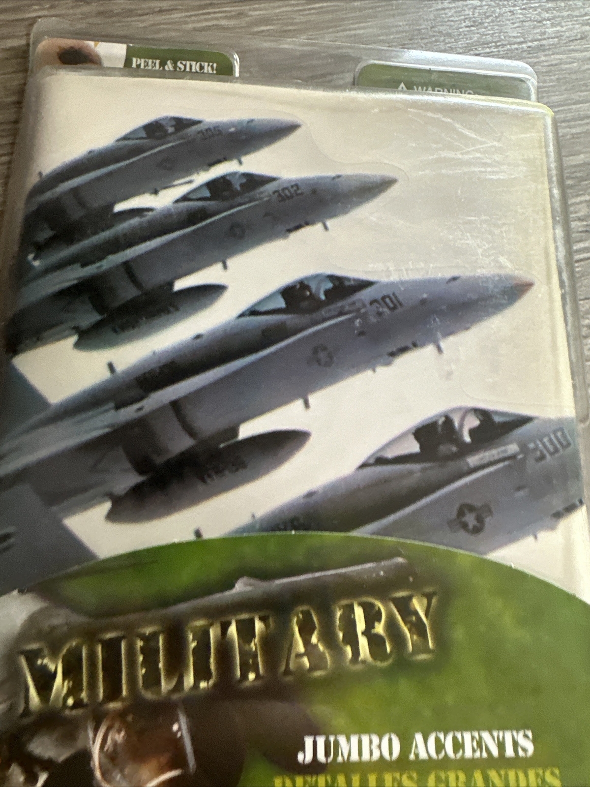 Brewster Military Jumbo Accents Wall Decals Kids Room 32pc Multicolor New Jets