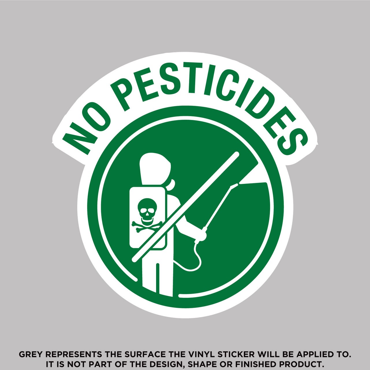 No Pesticides Poison Warning
