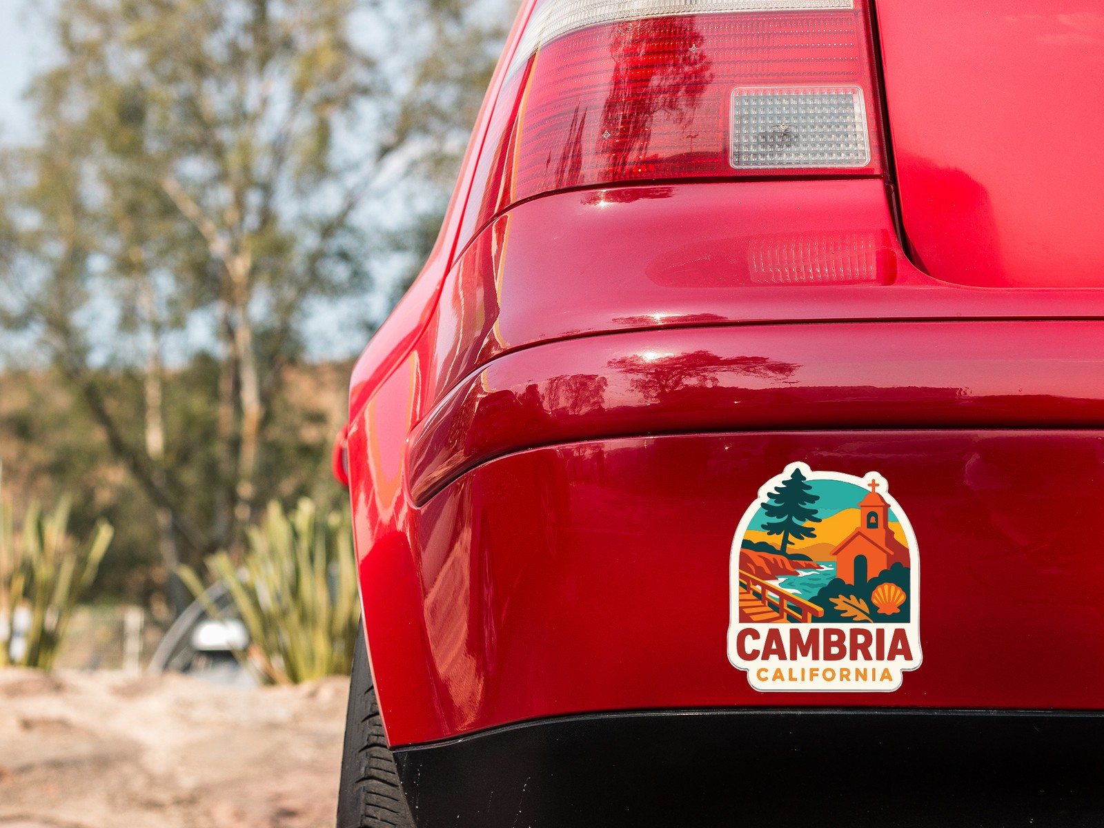 Cambria Sticker Decal Vinyl Die-Cut City Skyline Landmark Design