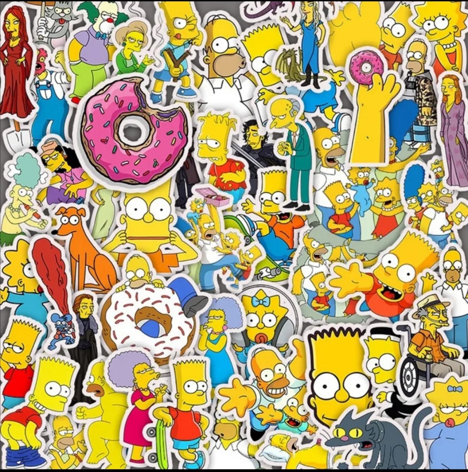 10 PCS The Simpsons TV Show Stickers BRAND NEW