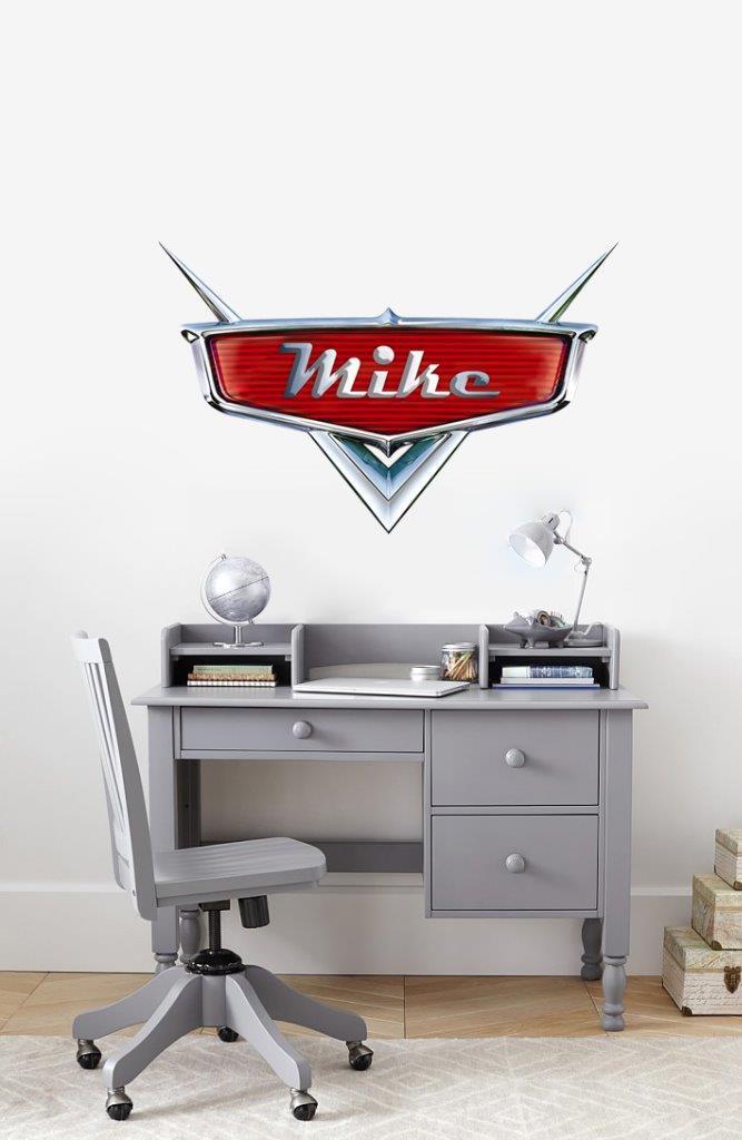 Cars Movie Logo PERSONALIZED NAME Decal WALL STICKER Decor Mural Disney WC212