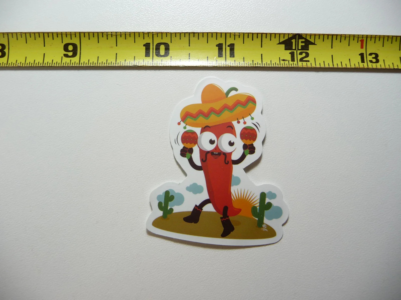 SUNSET TACO CACTUS MARACAS SMALL STICKER DECAL MEXICAN FOOD MEXICO