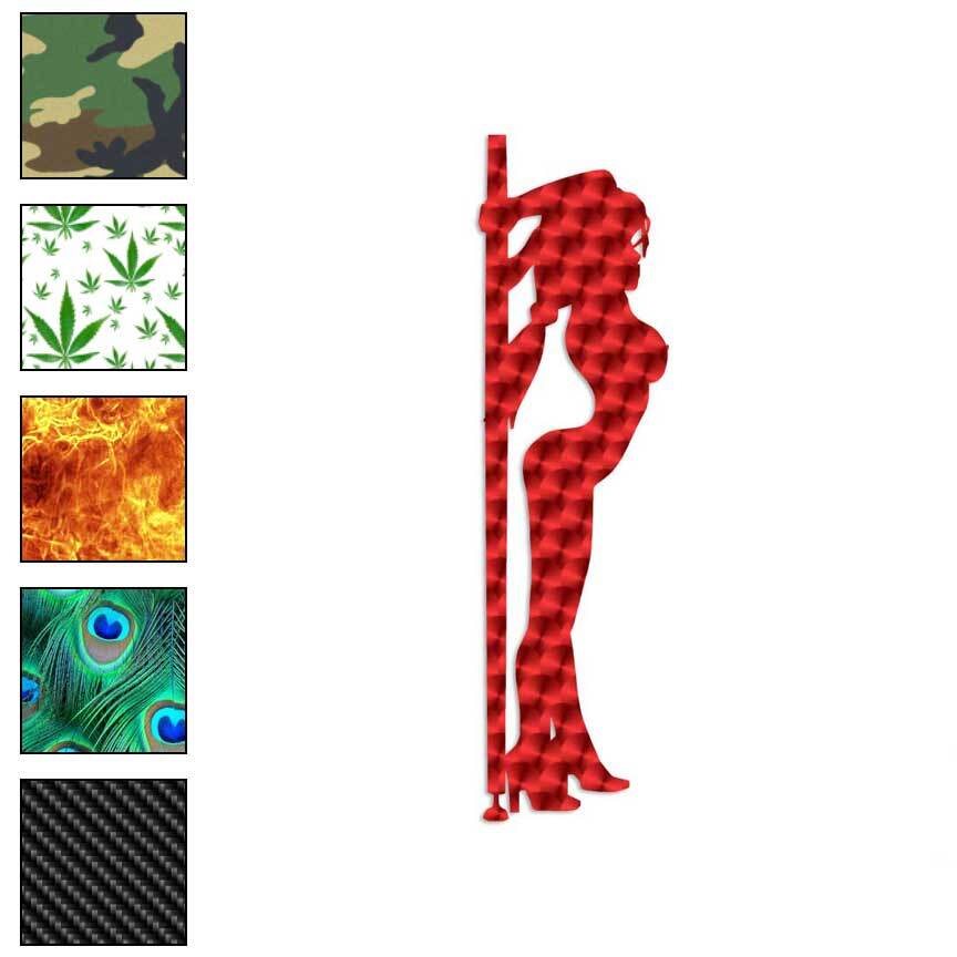 Pole Dancer Stripper Sexy, Vinyl Decal Sticker, 40 Patterns & 3 Sizes, #3391