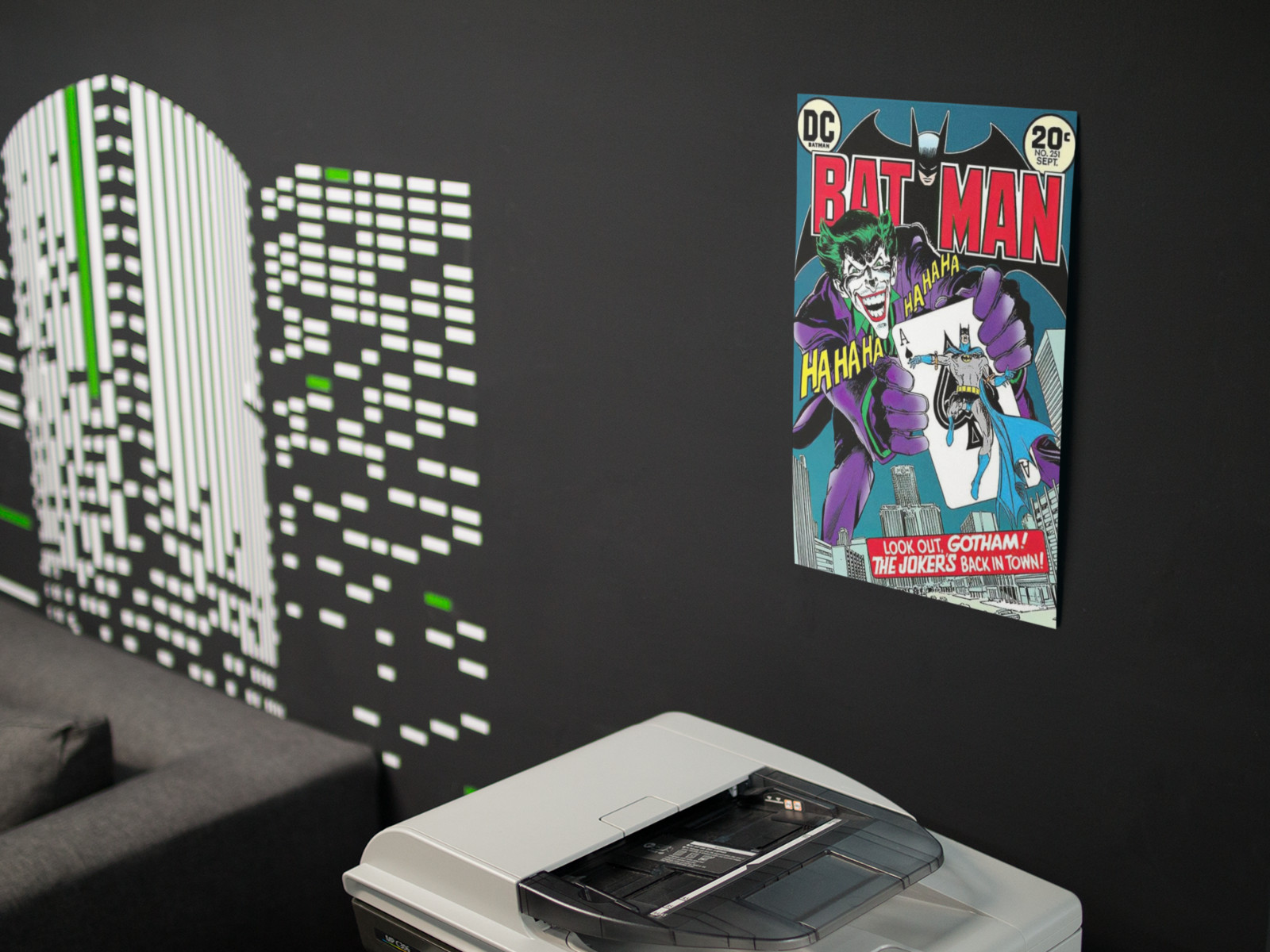 Vintage Comic Villain Style Wall Vinyl Decal Poster Print Removable Adhesive