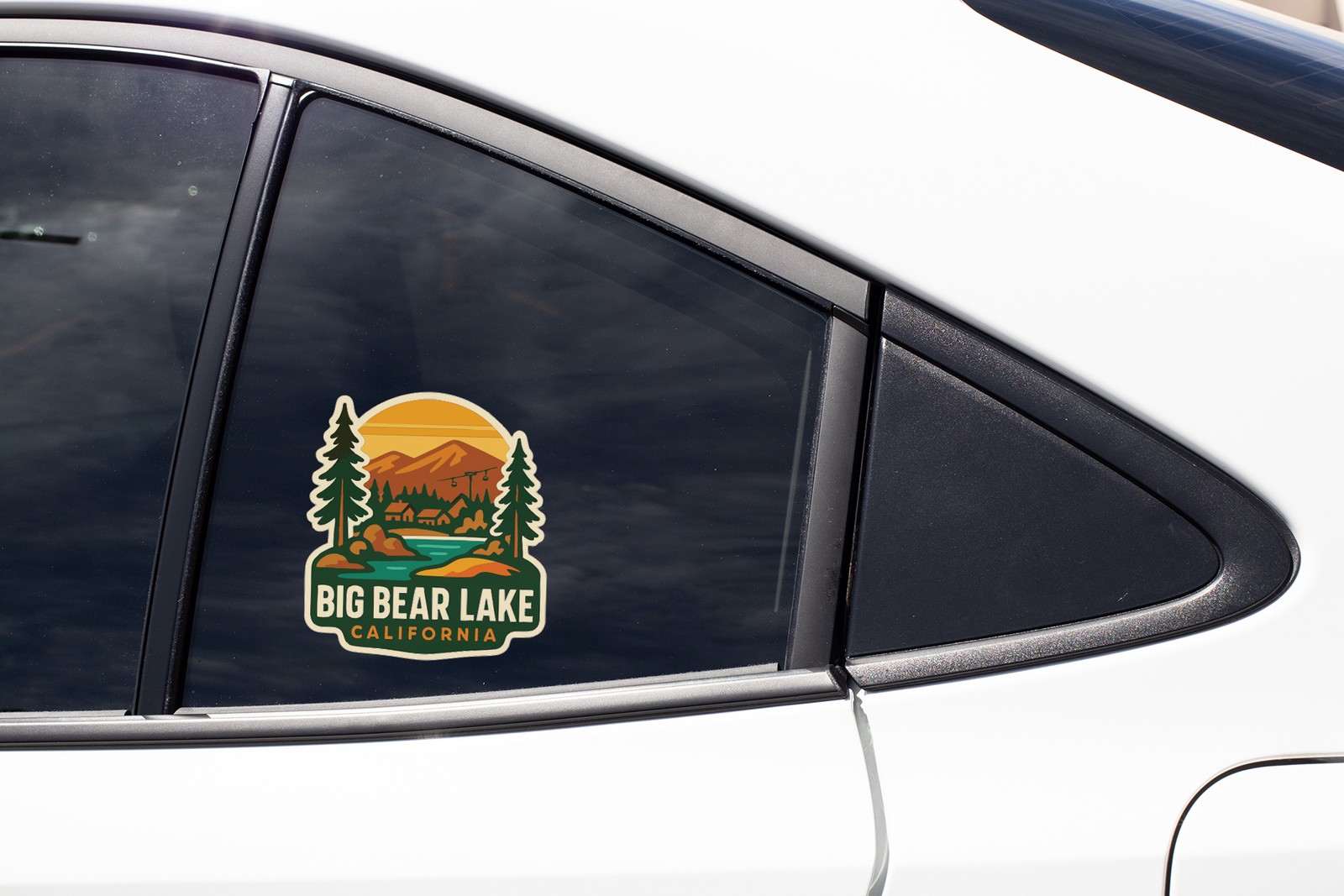 Big Bear Lake Sticker Decal Vinyl Die-Cut City Skyline Landmark Design