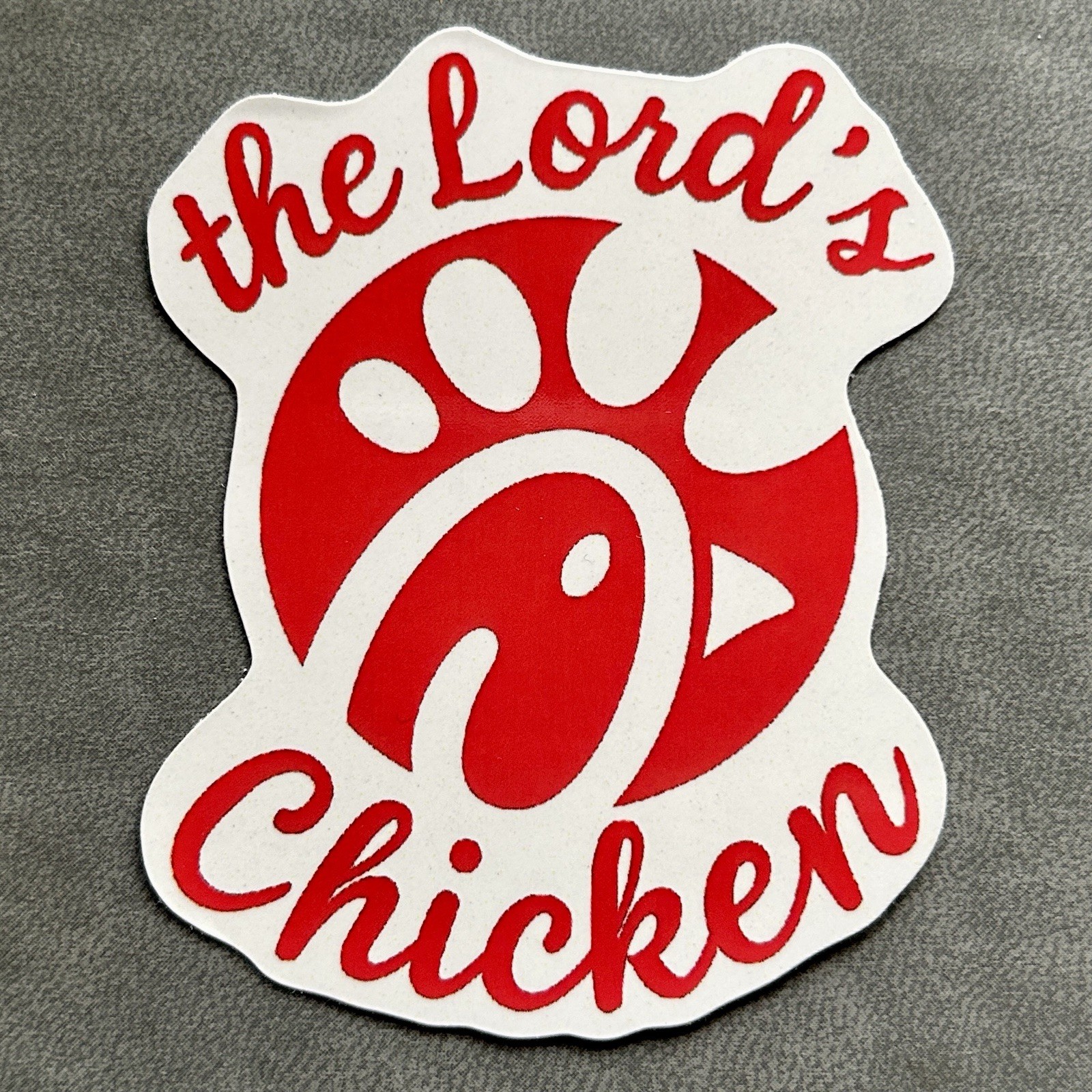 Chick-fil-A Sticker Lord’s Chicken 3 Inch Vinyl Waterproof Funny