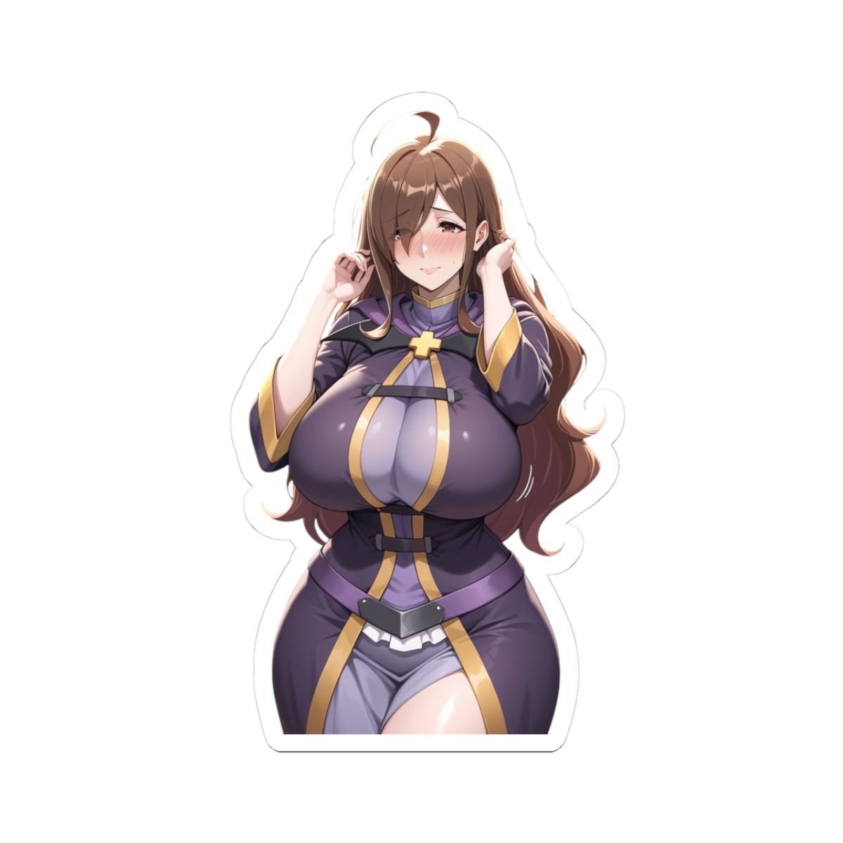 18+ Adult Cute Anime Waifu Sticker (BuyMoreFromMyShopSaveMore) Wiz Shop Fan Art