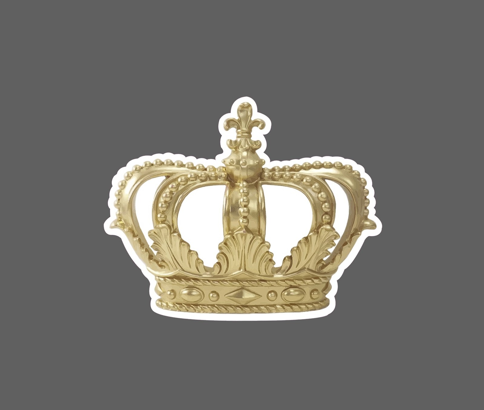 Gold Crown Sticker Royalty Waterproof NEW – Buy Any 4 For $1.75 EACH Storewide!