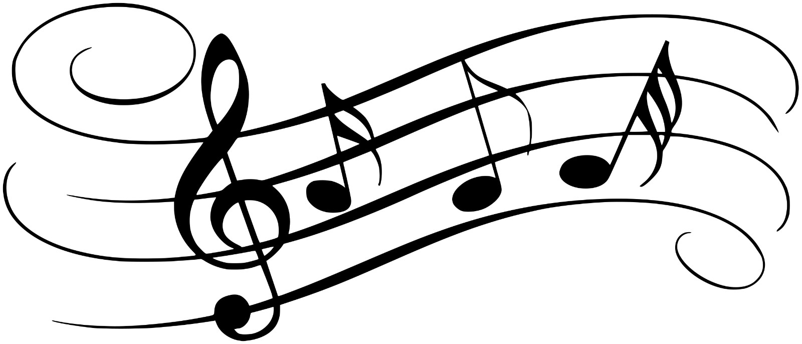 MUSIC NOTES LARGE WALL VINYL DECAL BAND INSTRUMENT SHOP ART MURAL 22 x 52 inches