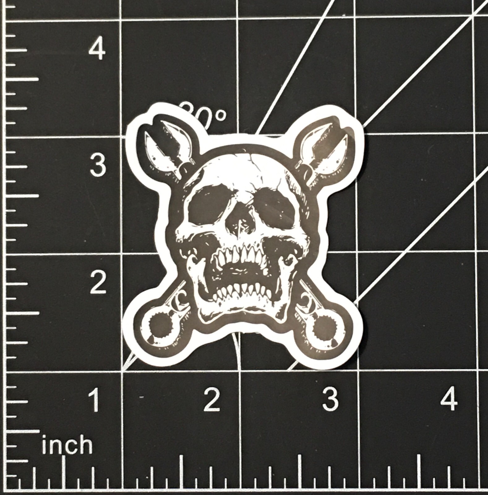 Skull and Crossbones – Vinyl Sticker Wrench Wrenches Durable Waterproof