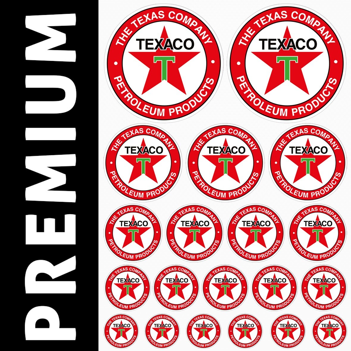 TEXACO – KIT Decals Stickers Sponsors Car Bike Motorcycle Motocross MX ATV