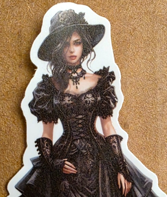 Halloween Sticker Girl Witch Vampire Ghost Gothic Steampunk Punk Emo Anime Manga
