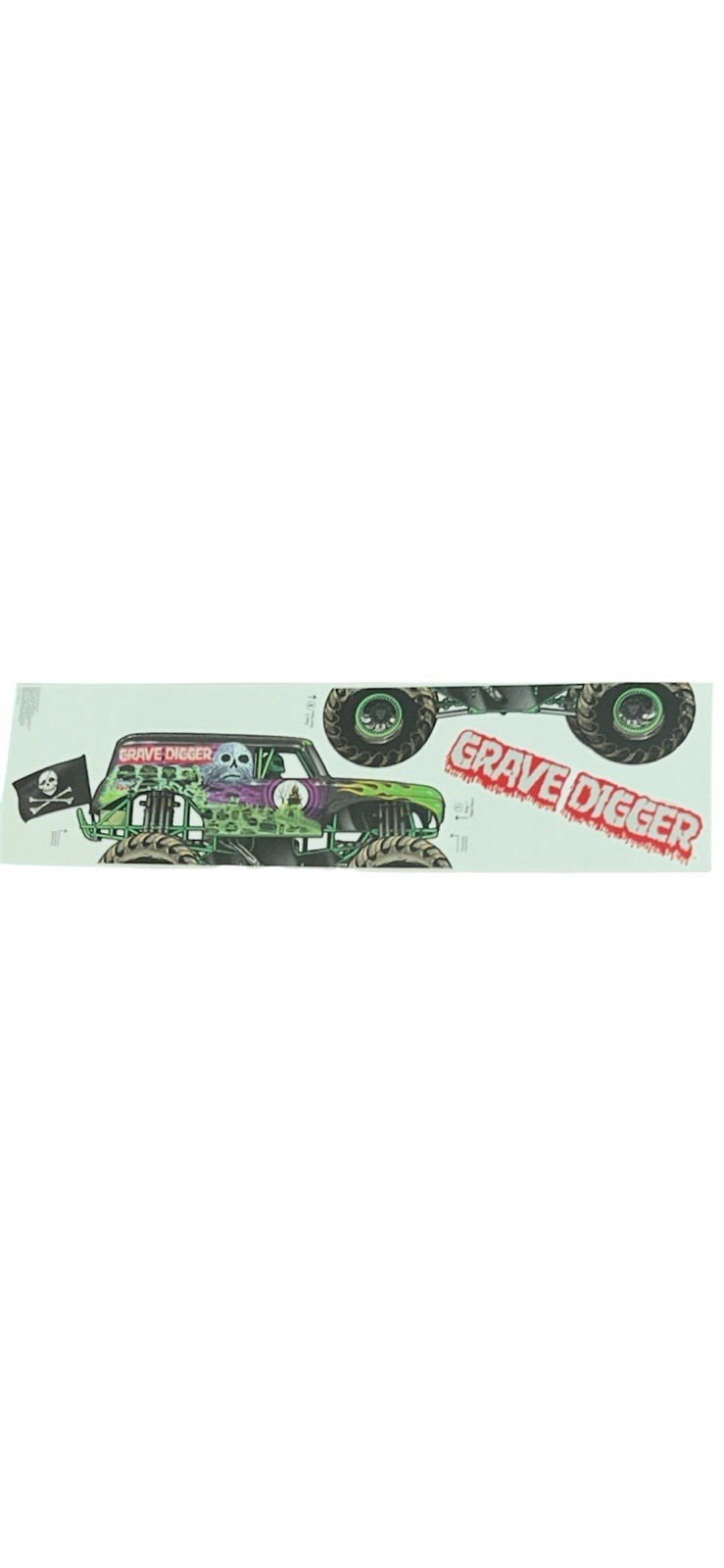 Lot of 2 Sets GRAVE DIGGER Monster Trucks Wall Decals 20” x 10” NEW