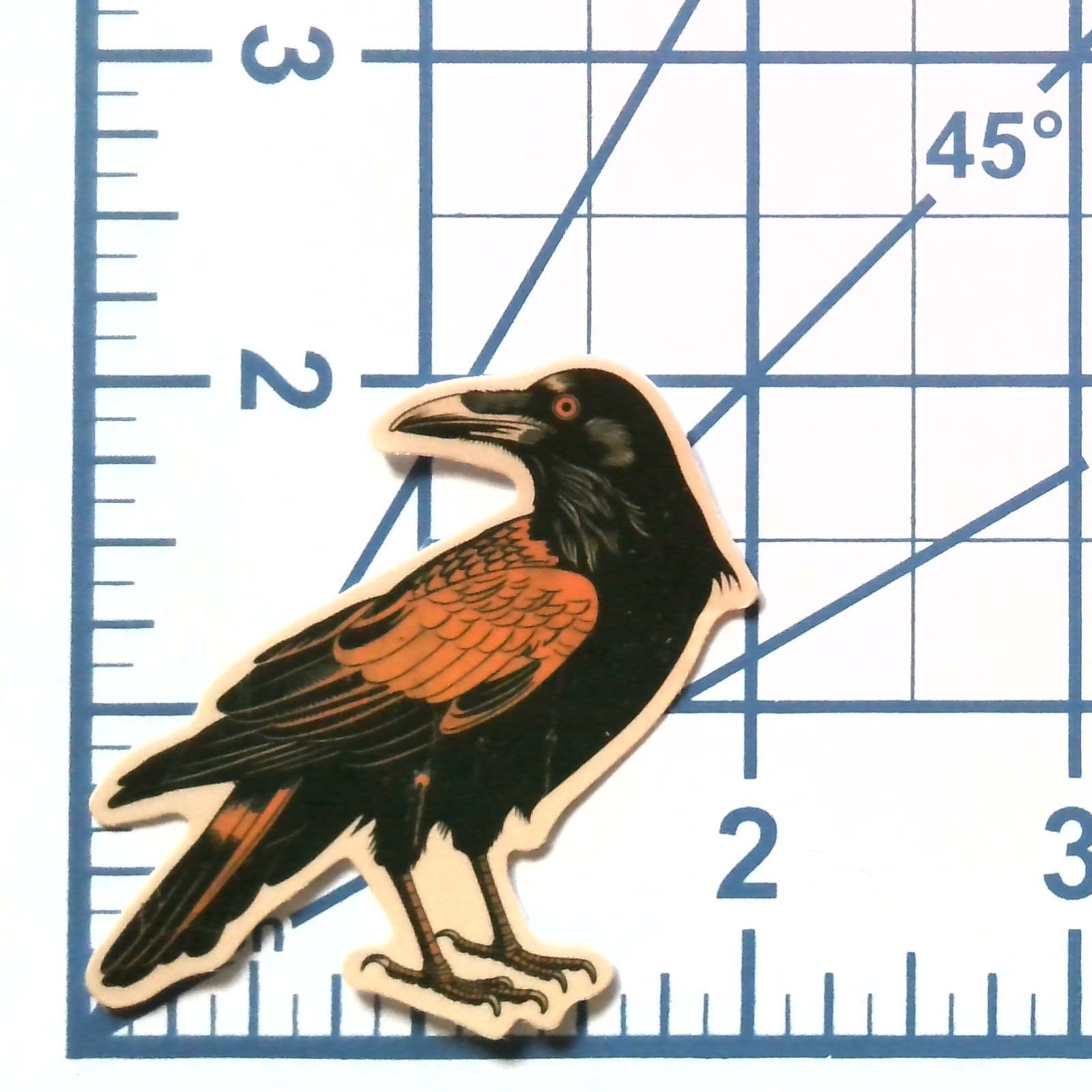 Raven Halloween Vinyl Sticker Die Cut Crow Decal for Scrapbooking Journal