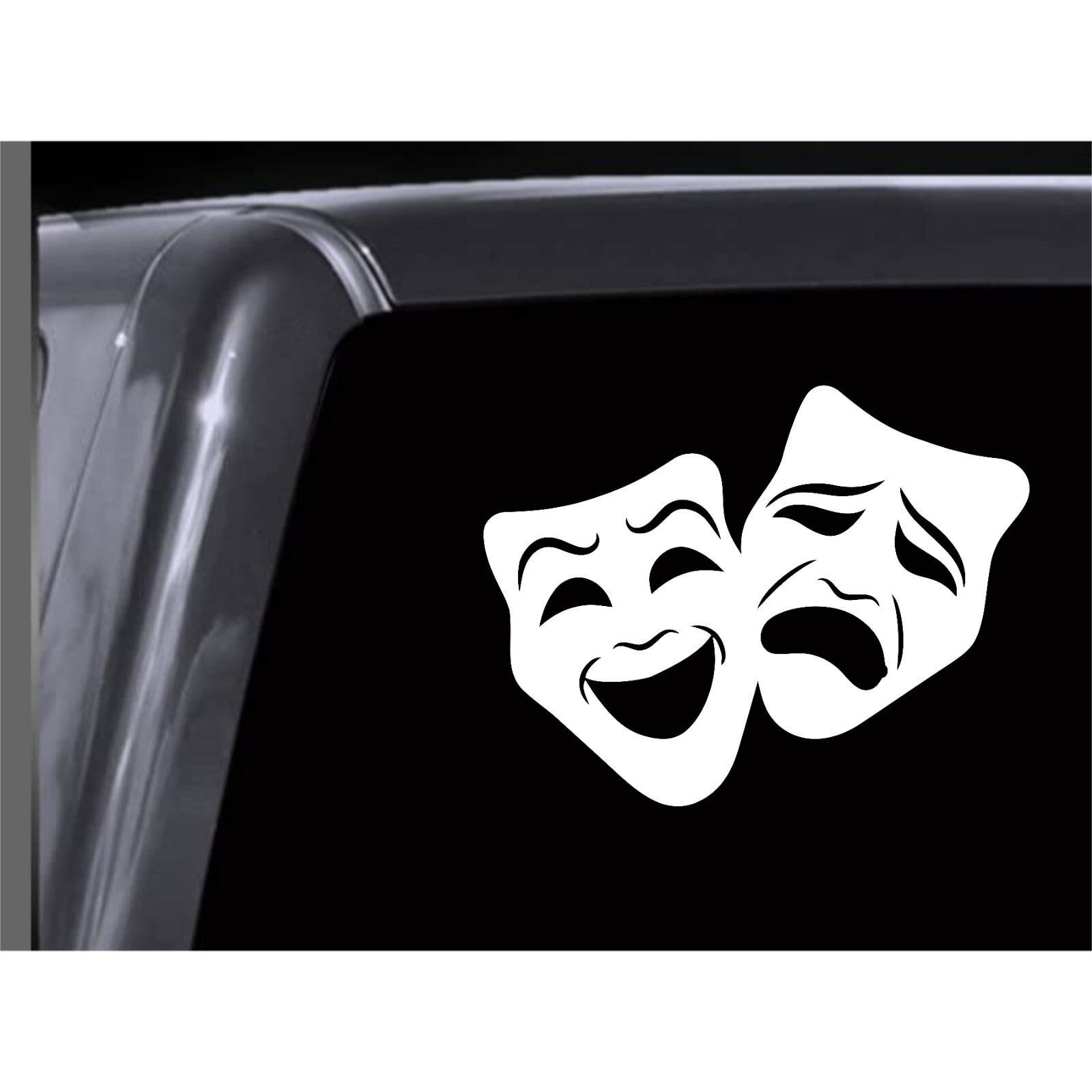 Cinema Comedy and Tragedy Vinyl Window Decal Sticker Car Truck Van