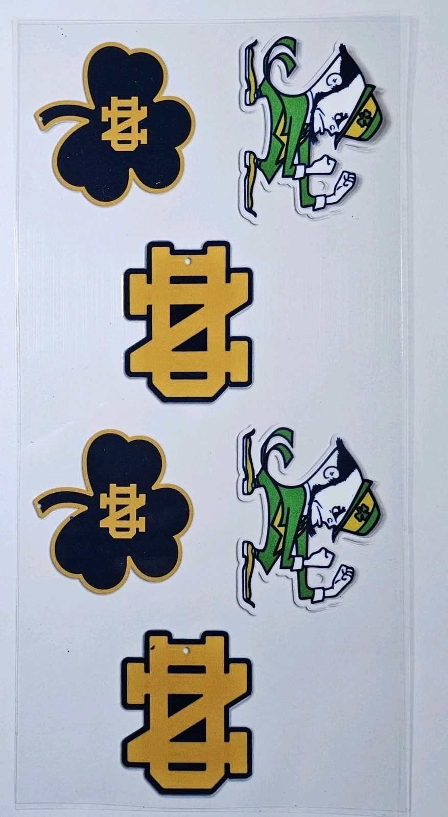 Notre Dame Football Transfer Sticker Wrap Tumbler UVDTF BUY 10 GET COMBINED SHIP
