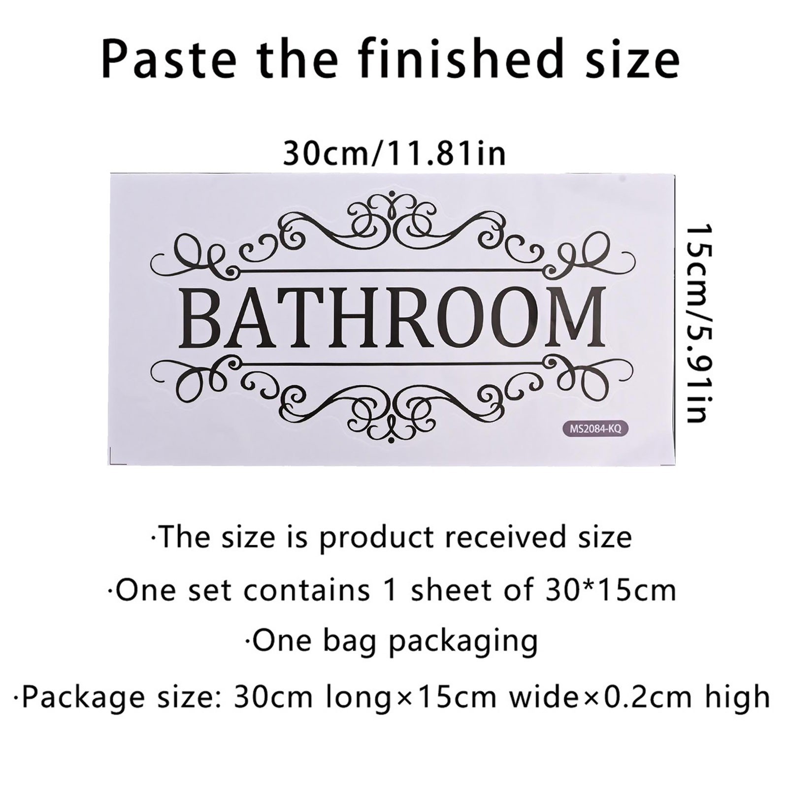Bathroom Door Sign Lanel Sticker Decorative Sticker For Bathroom Toilet