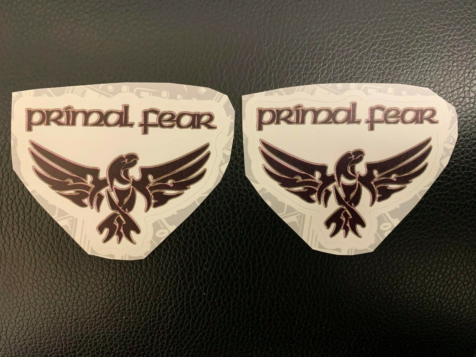 Lot (2) PRIMAL FEAR 2" x 2 1/2" Band Logo STICKERS FAST! FREE! Ralf Scheepers