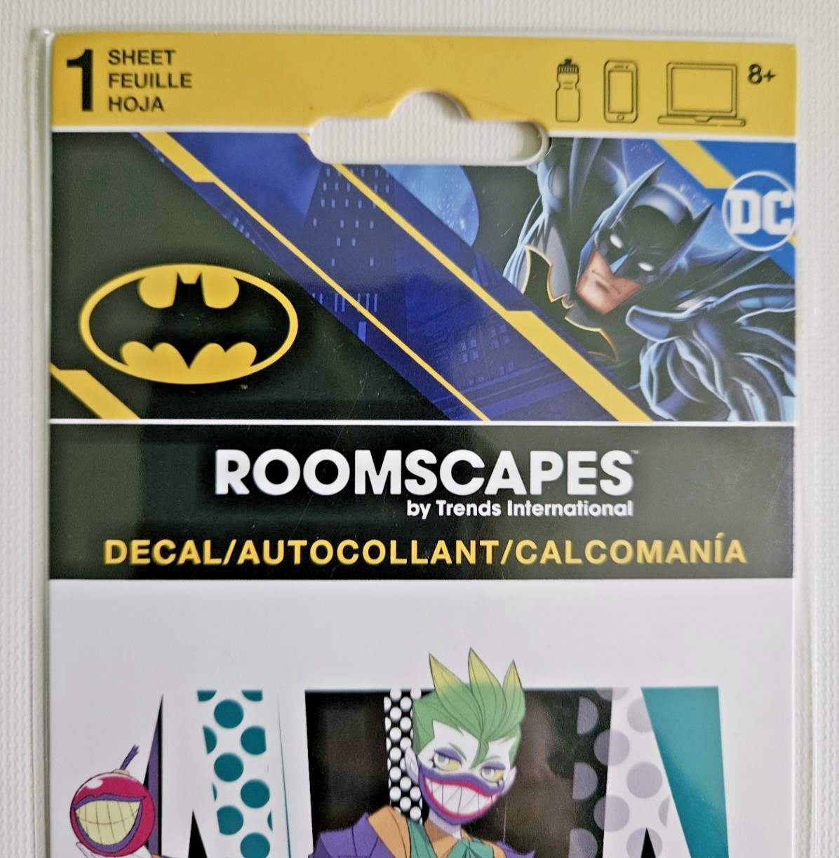Lot of 2 Joker DC Comics Decals Roomscapes by Trends International NEW
