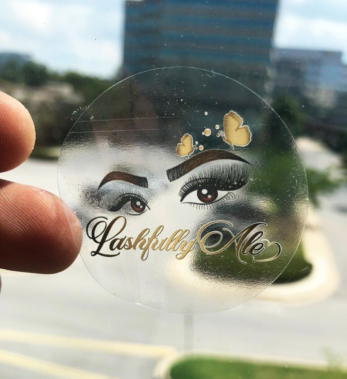 Custom CLEAR stickers transparent labels custom artwork print white ink