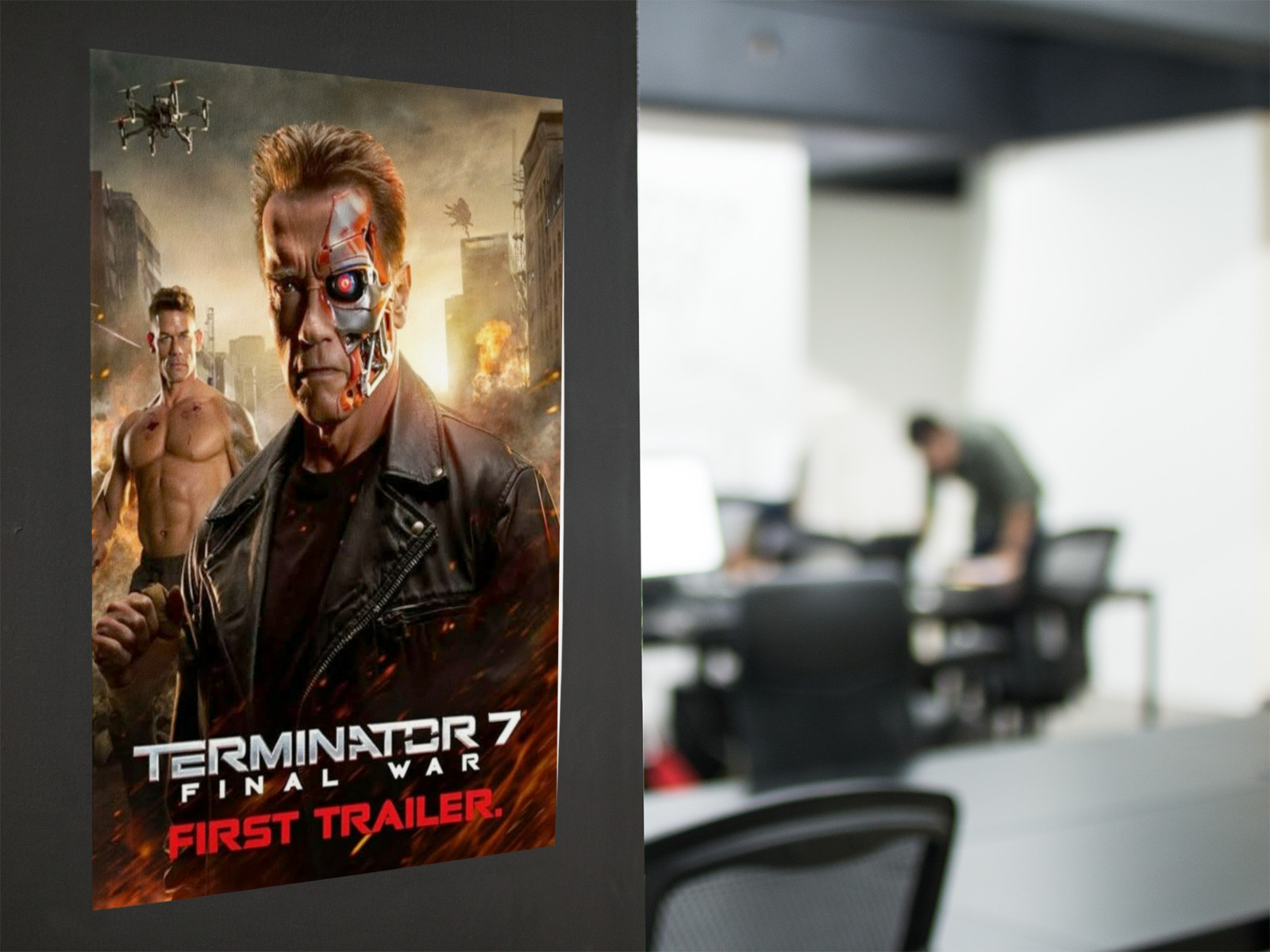 TERMINATOR 7 Last War Movie Wall Vinyl Decal Poster Print (Removable Adhesive)