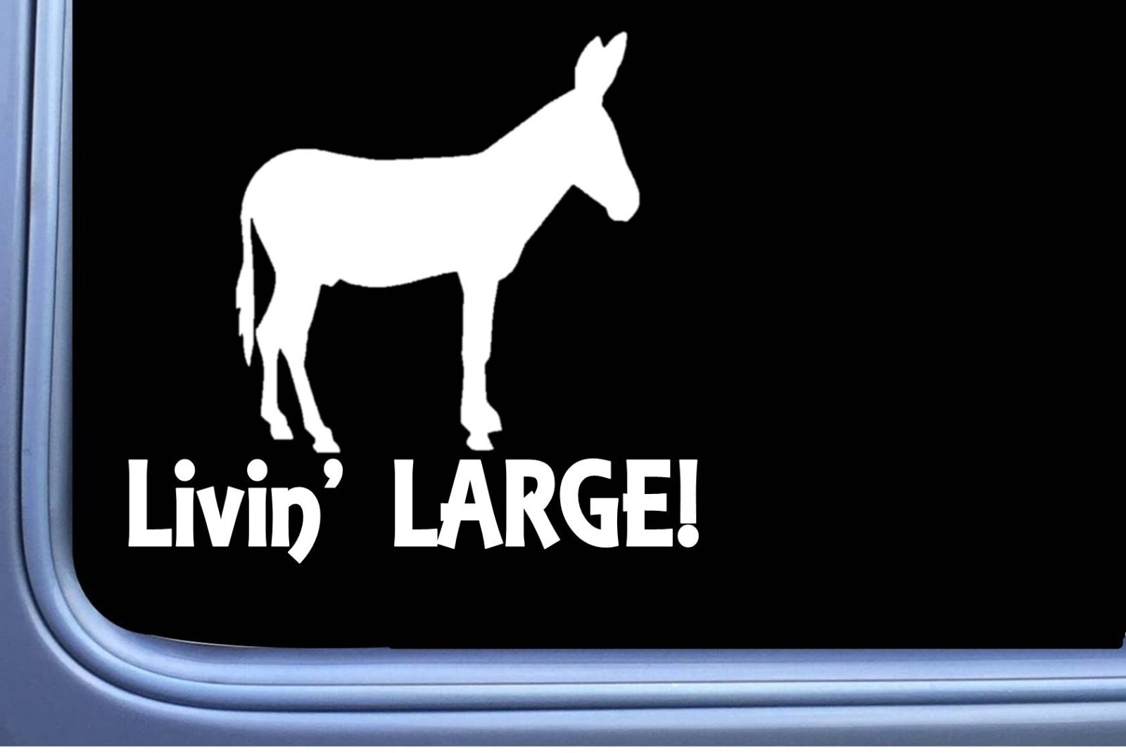 Mammoth Jackstock Livin large Donkey OS 427 6 inch decal mule sticker