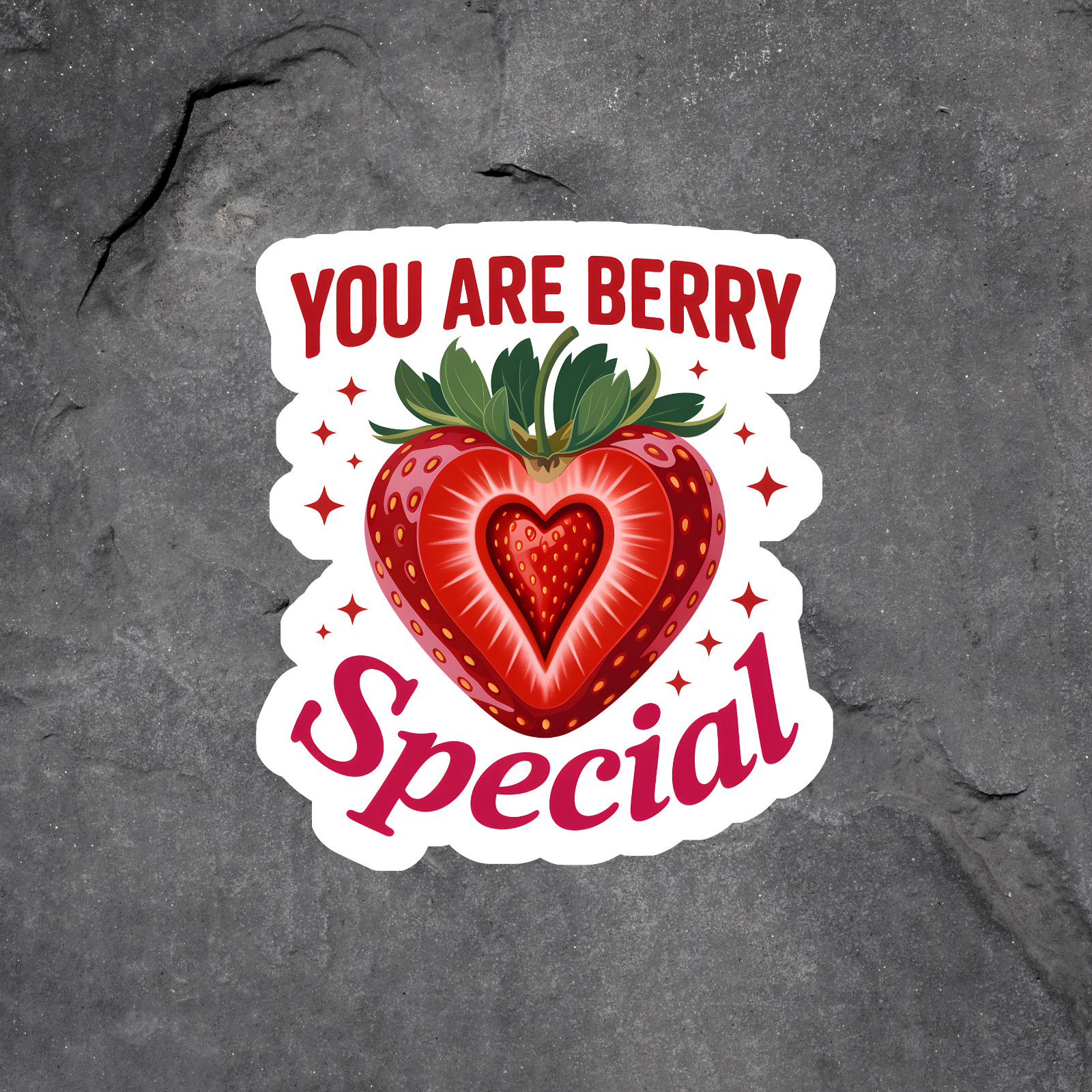 Berry Special Sticker Vinyl Decal Cute Strawberry Love Gift Romantic