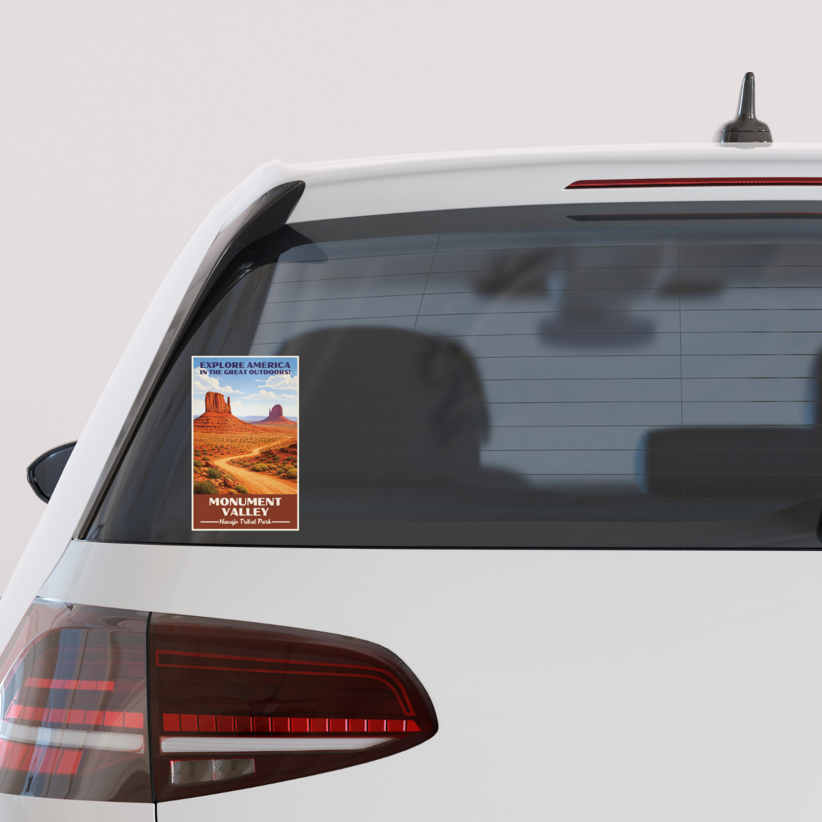 Monument Valley Navajo Tribal Park Sticker WPA Vintage Waterproof Decal Utah