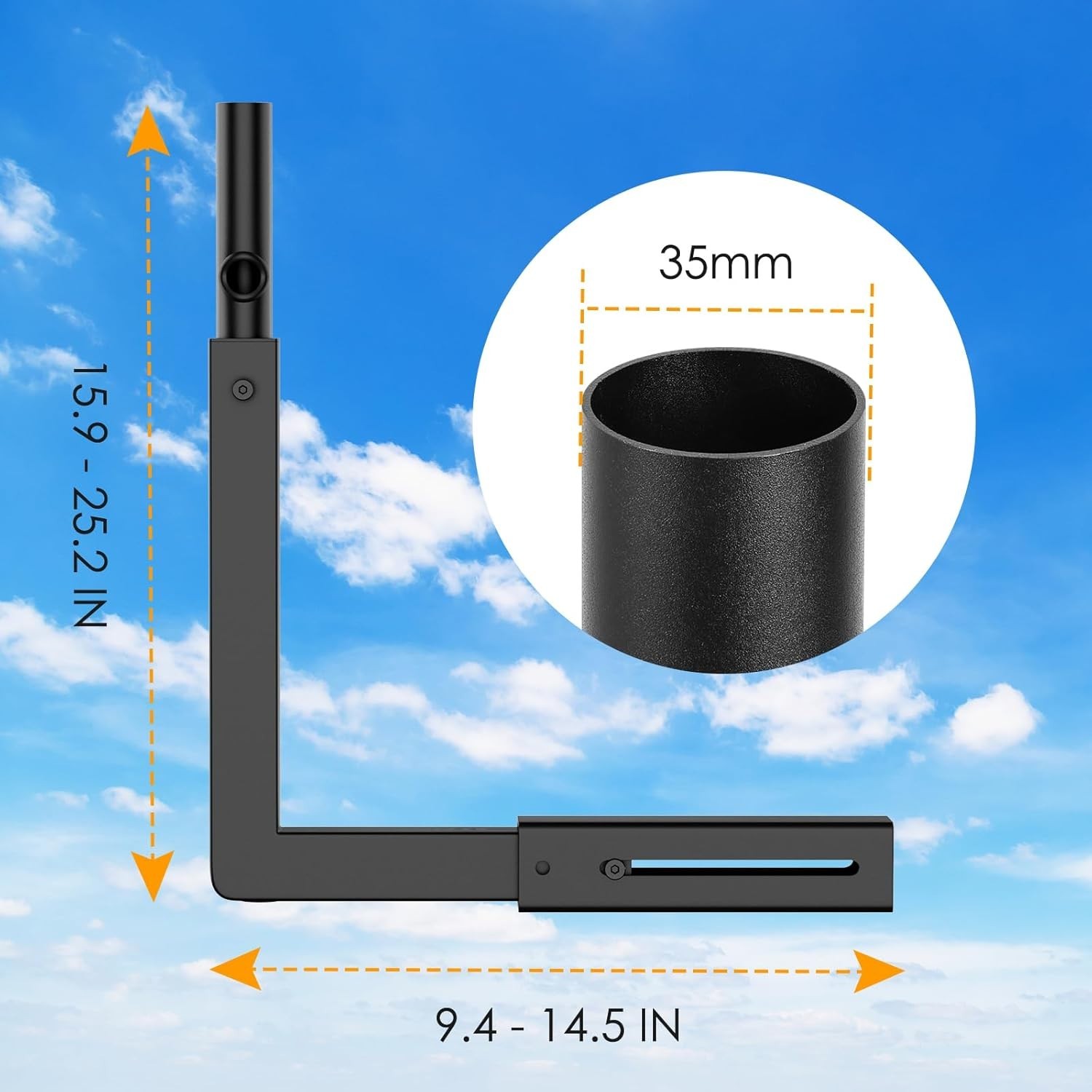 Starlink Mount, Adjustable Starlink Wall Mount Gen 3 with Telescoping Support Ar