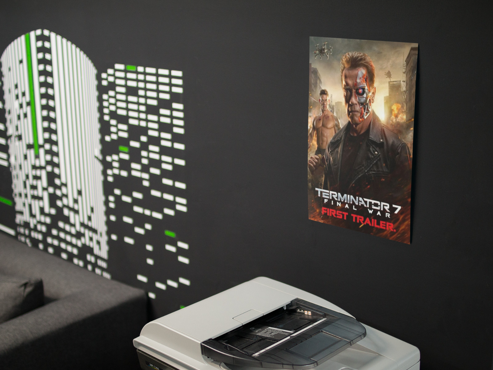 TERMINATOR 7 Last War Movie Wall Vinyl Decal Poster Print (Removable Adhesive)