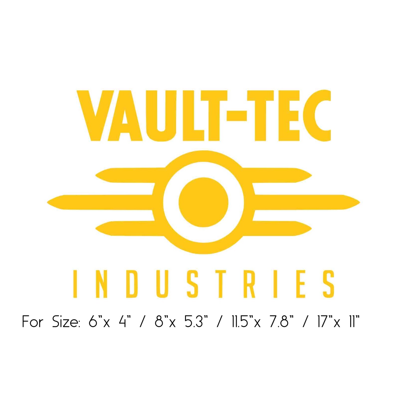 VAULT-TEC logo Fallout inspired decal Die cut decal Car accessories