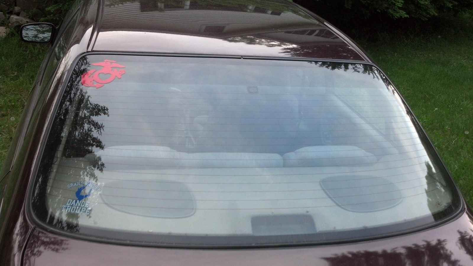 EGA Heart Sticker USMC Marine Wife Eagle Globe Anchor Decal bumper Choose Color