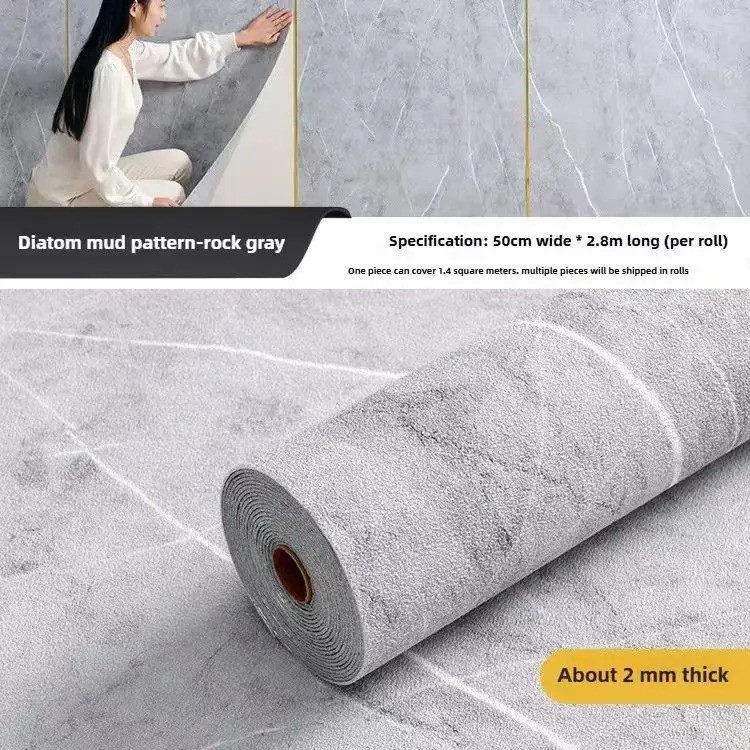 3D Foam Wall Sticker Self Adhesive Waterproof PVC Wallpaper Home Decor