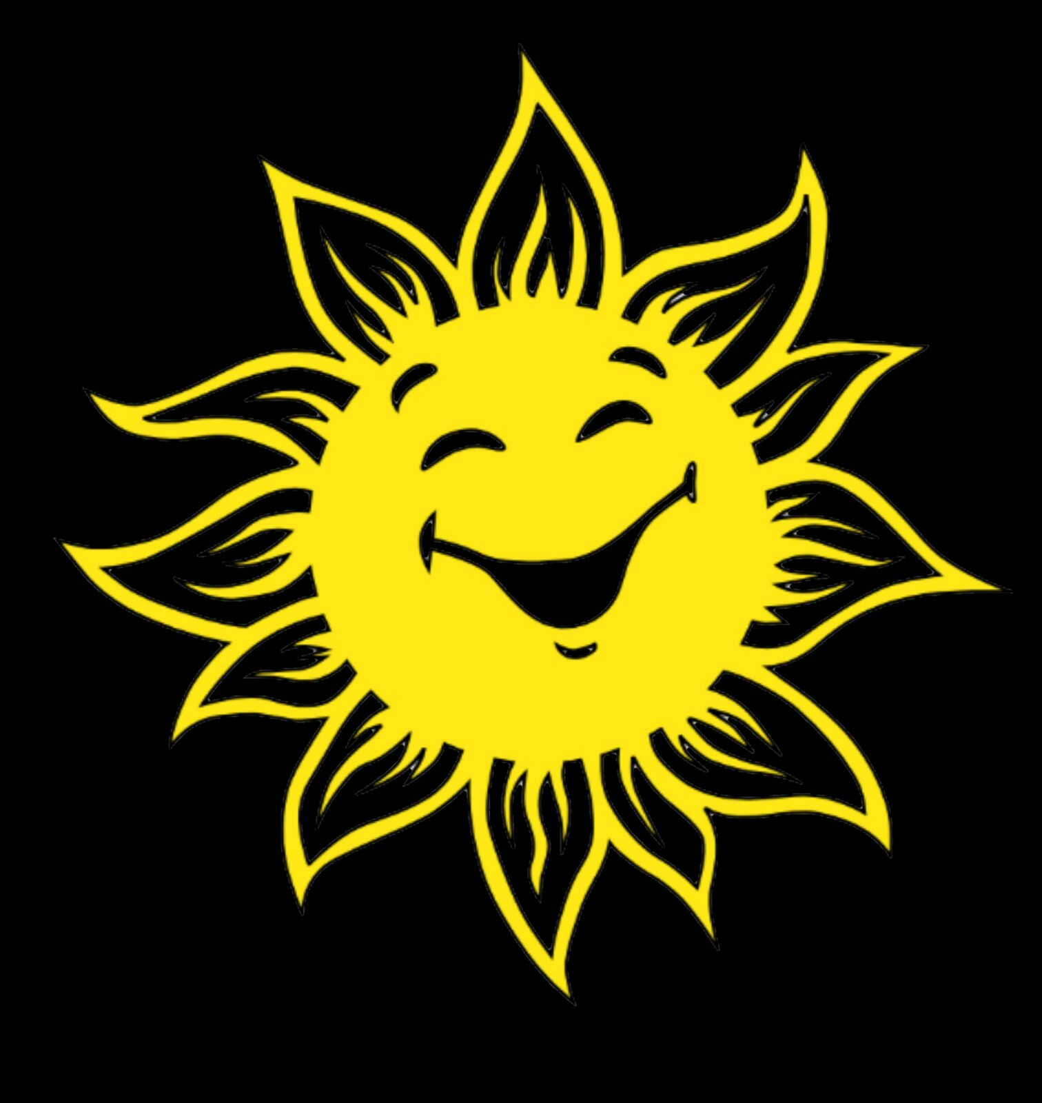 Sun Vinyl Decal Car Bumper Tribal Sun Sticker Window Wall Laptop SUV Summer 5"