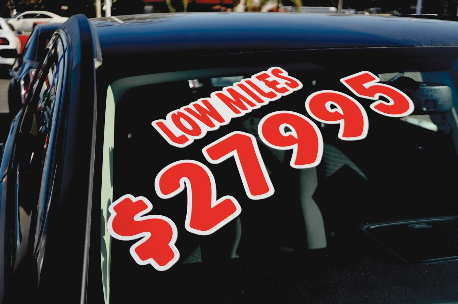Ez-line Vinyl Number Slogans for Car Lots 2 Dozen Large Windshield Decal Stic…