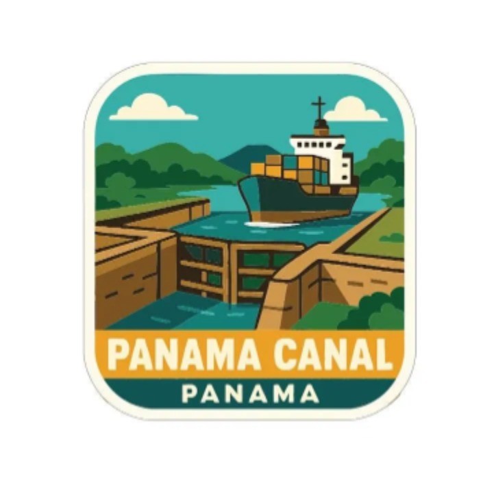 Panama Canal Panama Iron On Heat Transfer Vinyl HTV Die-Cut Symbolic Landmark