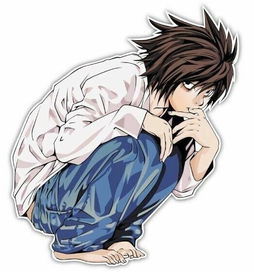 Death Note L Anime Car Window Bike JDM Decal Sticker 001