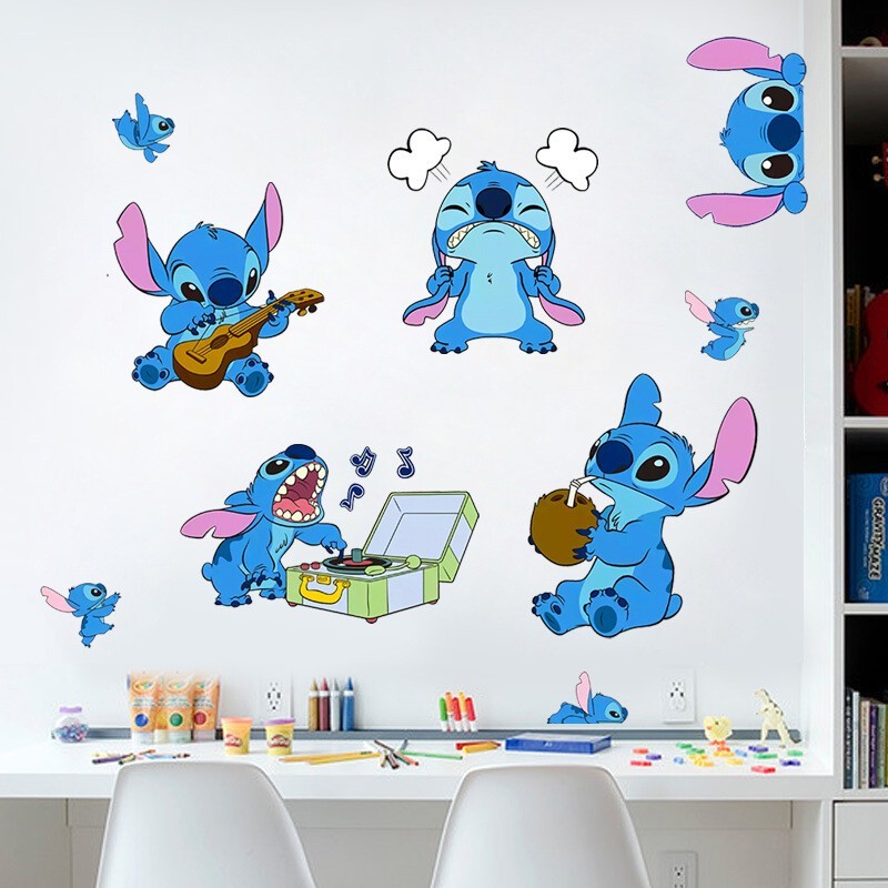 STITCH Kids Nursery Wall Stickers Bedroom Decal Art Vinyl Decals 20 Styles