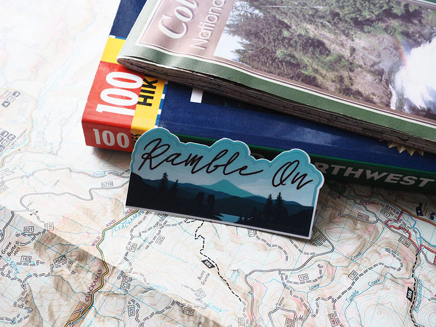 Ramble On Lyrics Nature Sticker