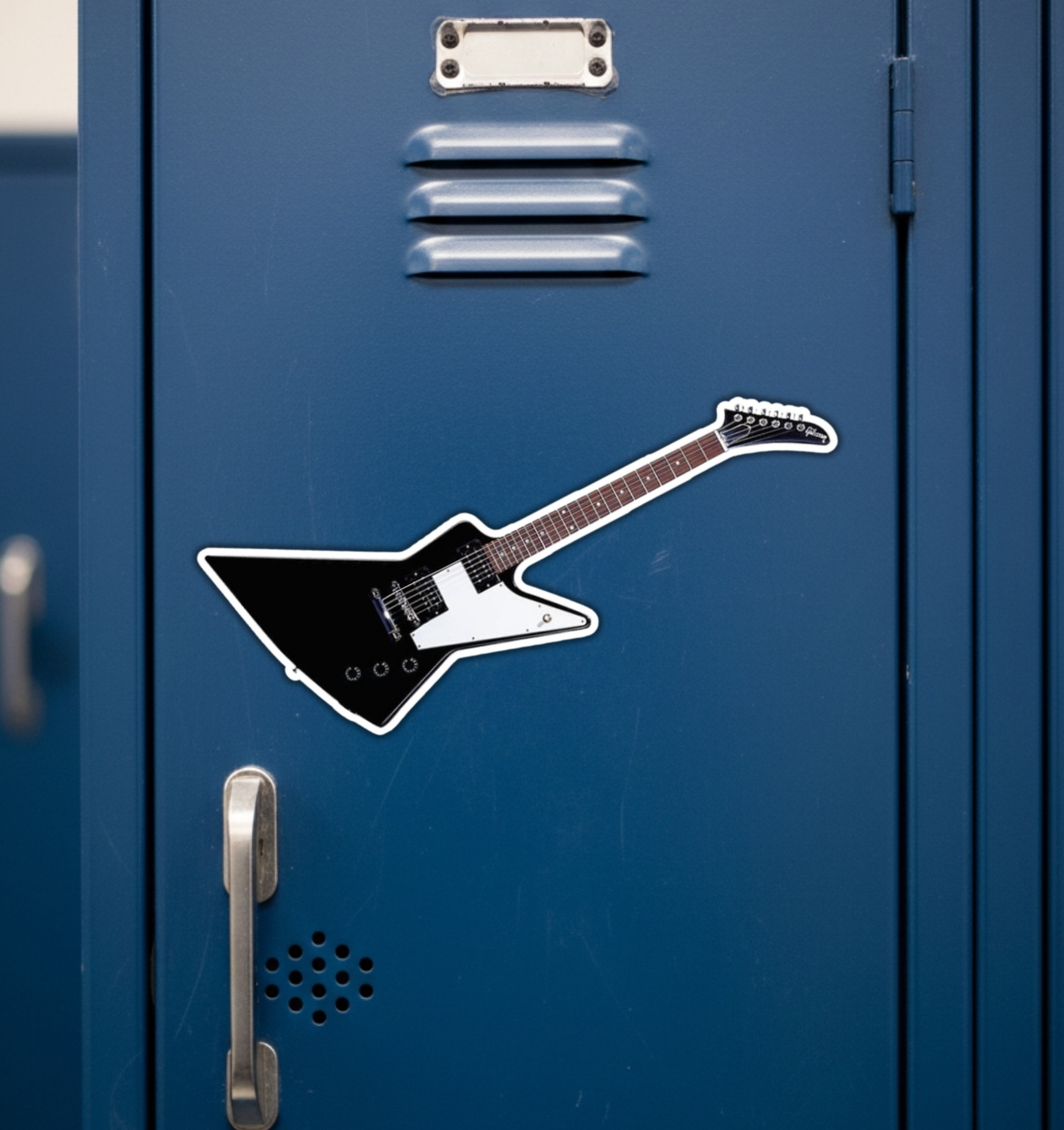 Gibson Explorer Guitar Fridge Magnet or Laptop Sticker