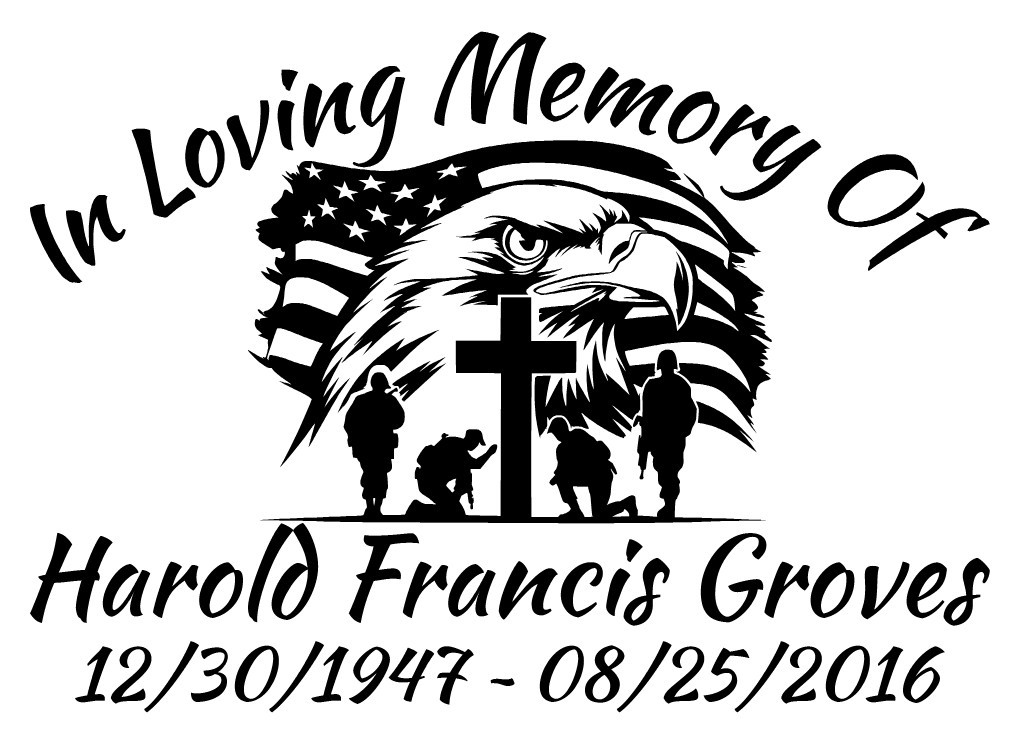 In Loving Memory Of – Military Armed Forces Sticker Decal Memorial Personalize 4