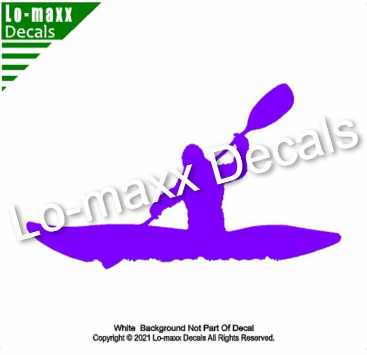Bigfoot Whitewater Kayaker River Boating Original Design Die Cut Vinyl Decal