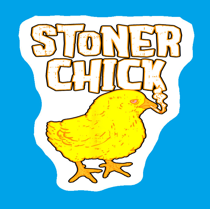 Vinyl Decal Chicken Pot Pie Weed Sticker Weatherproof UV Safe Added Layer