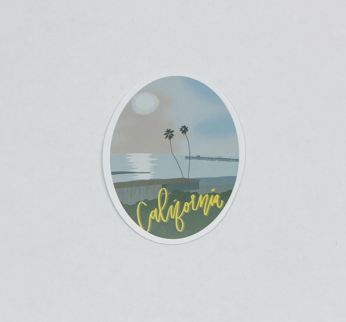 California Sunshine Beach Sticker Outdoor Travel Art Decal Vinyl Souvenir Tc6