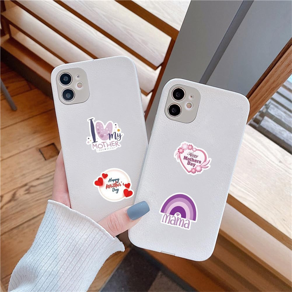 Mother's Day Vinyl Stickers – 50 Waterproof Decals for Various Surfaces