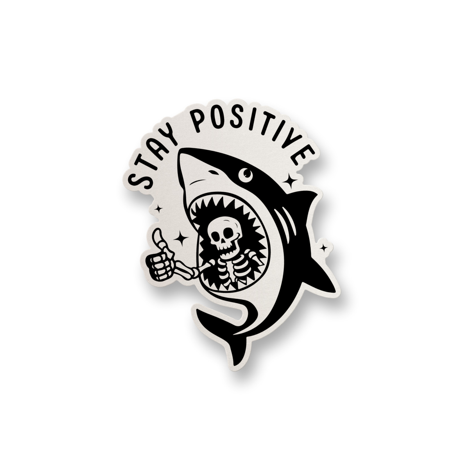Stay Positive Vinyl Sticker Funny Meme Sticker Decal Water Bottle Sticker Decal