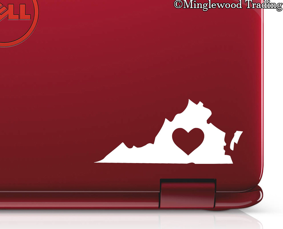 2x VIRGINIA HEART 3" x 1.5" Vinyl Decal Stickers – Love RVA Richmond Va Beach