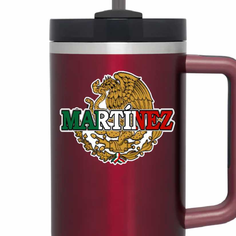 Martinez Mexico Last Name Apellido Surname Precision Cut Decal
